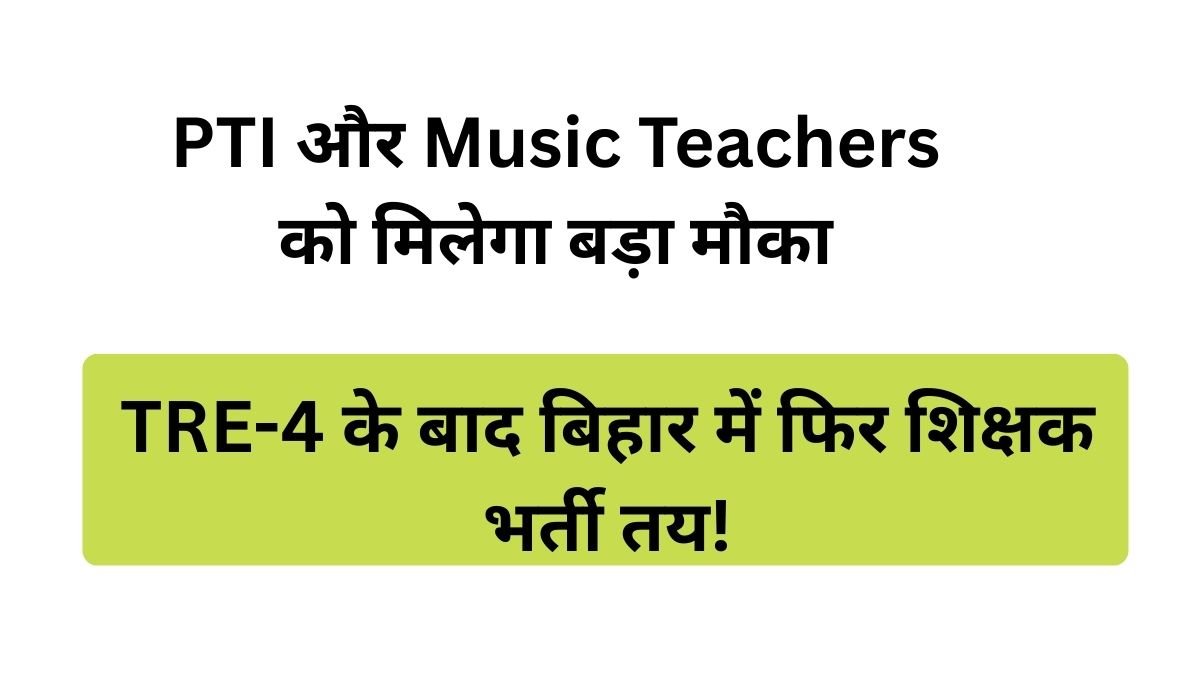 Bihar Teacher Recruitment After TRE-4